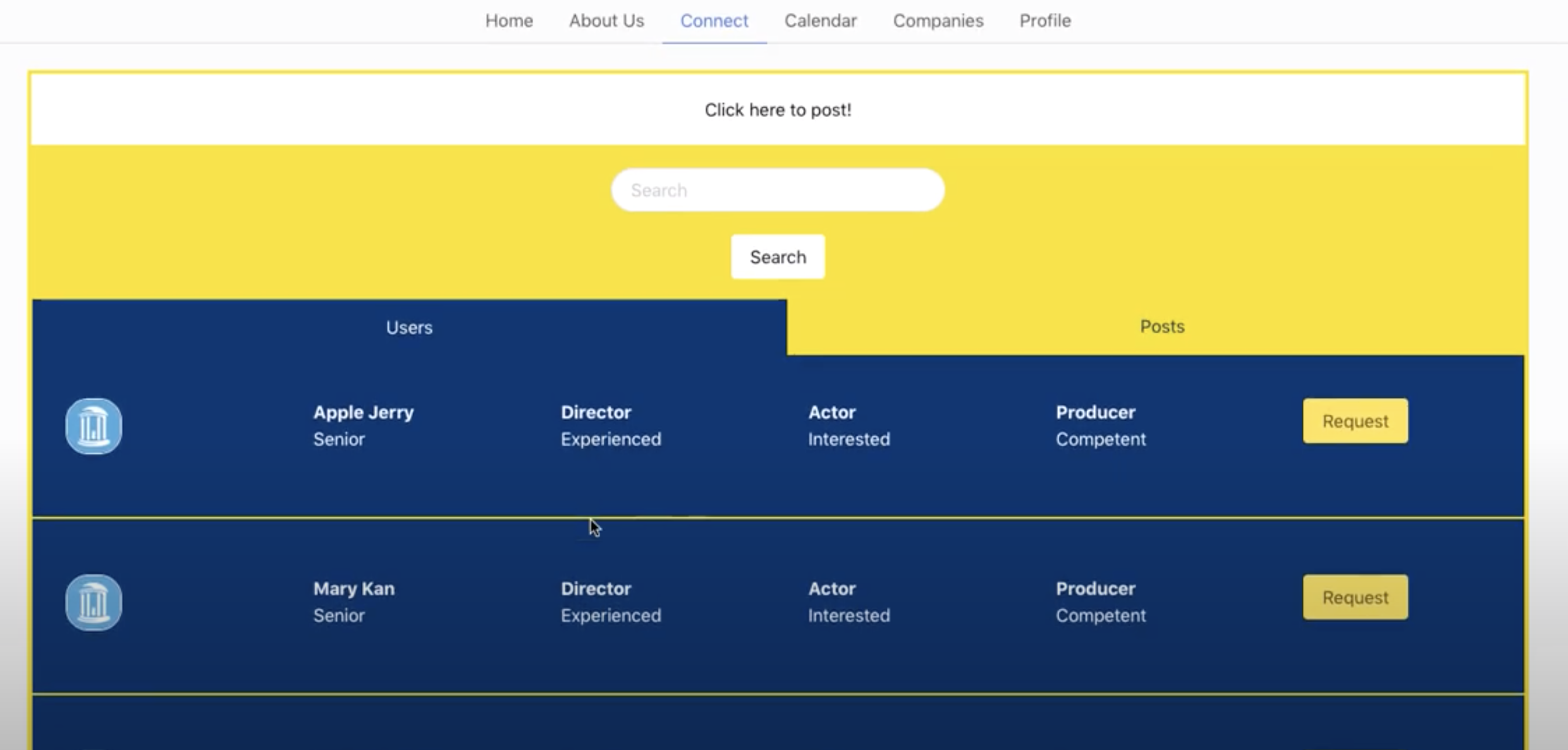 Member database of Alpha Psi Omega site